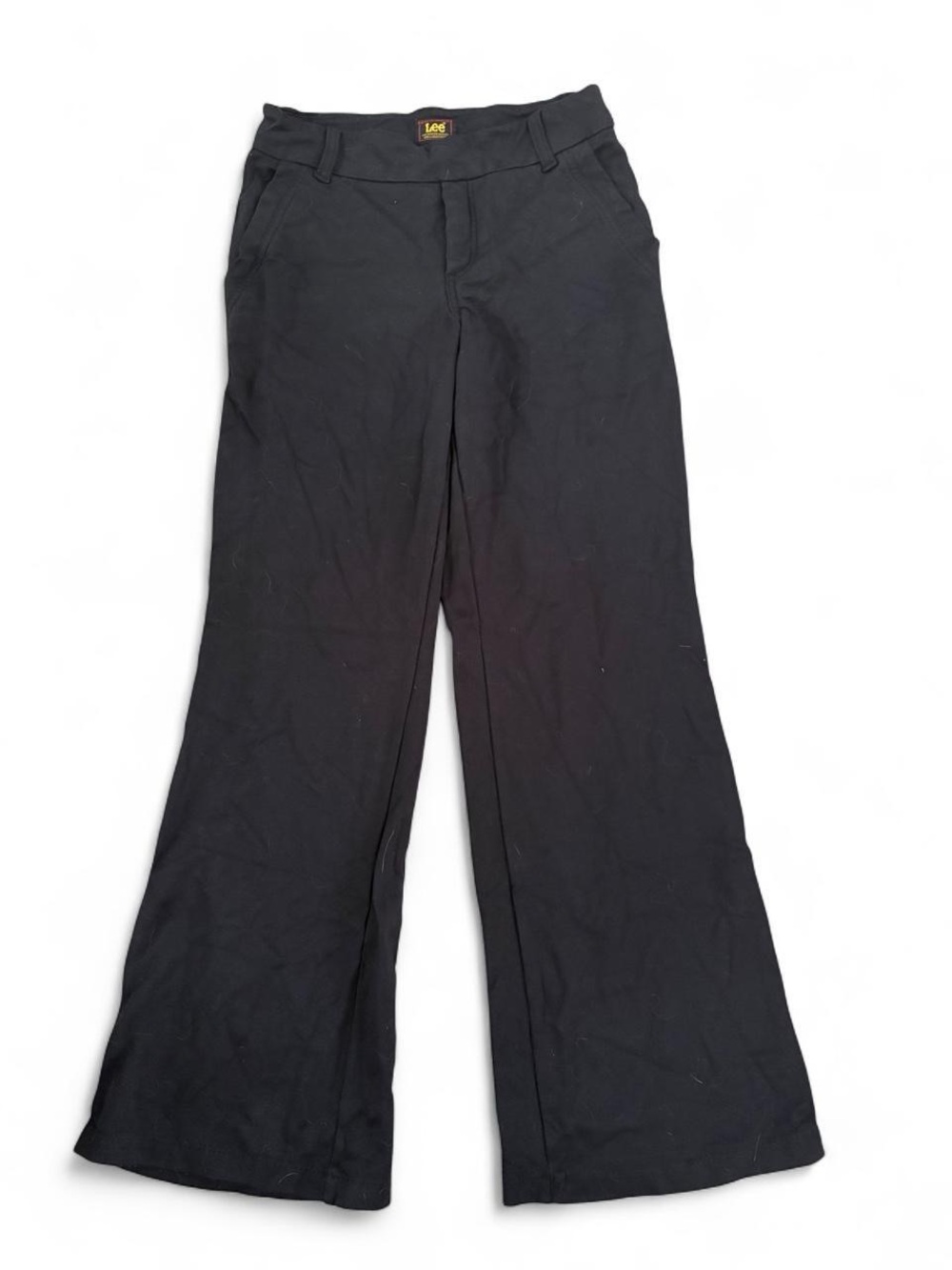 Lee Black Mid Rise Wide Leg Flare
Stretch Dress Pants Trouser